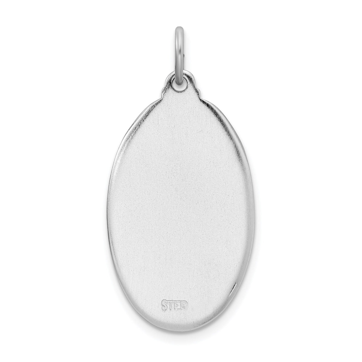 Sterling Silver Saint Christopher Medal Pendant, Travel Protection Christian Charm