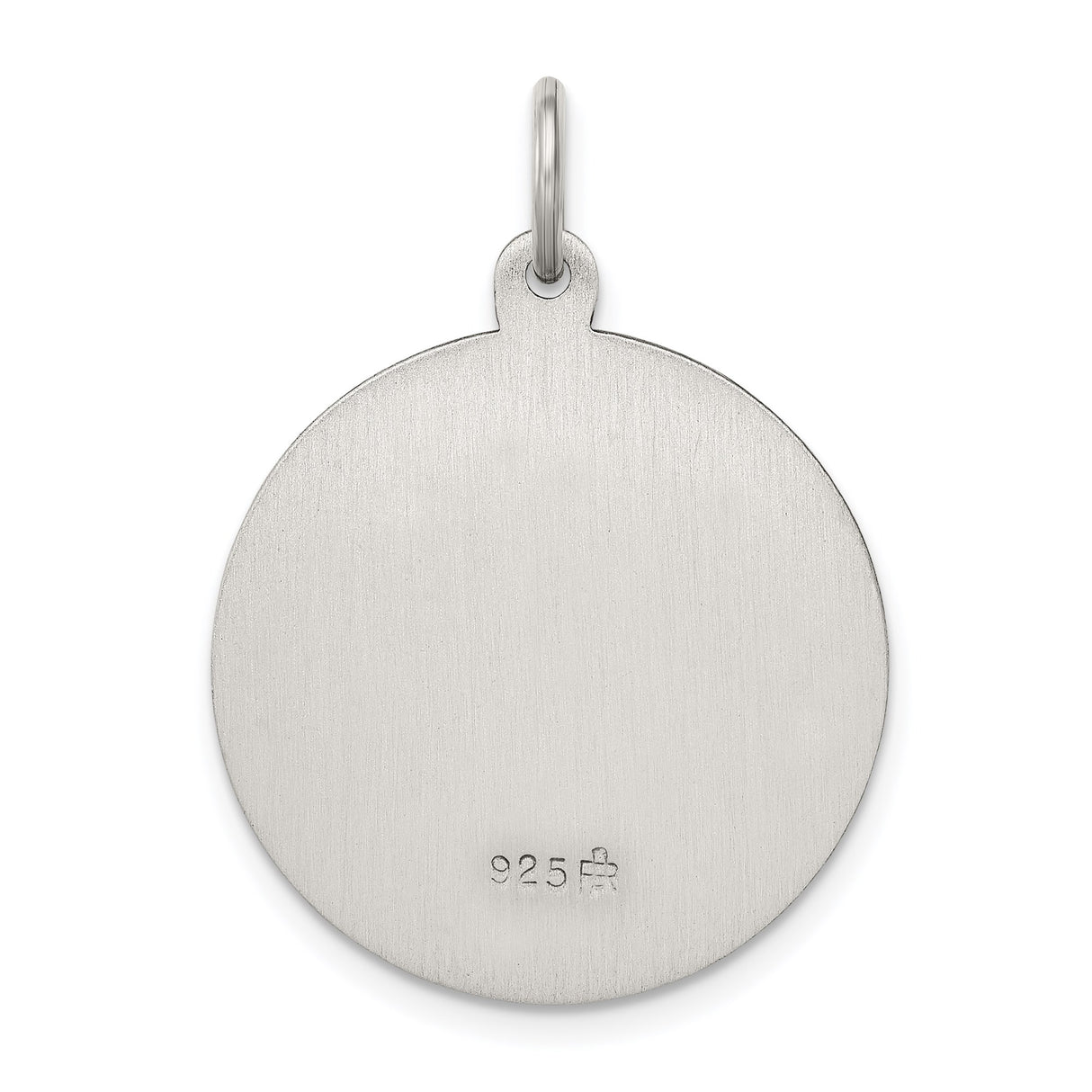 Sterling Silver Saint Anthony Medal Pendant with Raised Image and Pray for Us Text