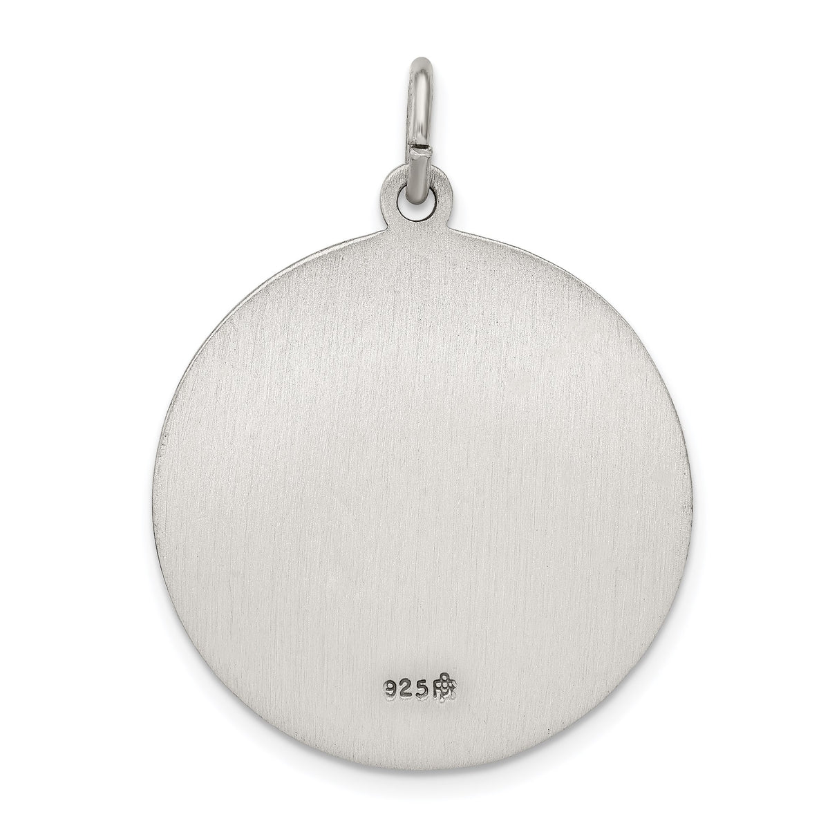 Sterling Silver Saint Anthony Medal Pendant with Pray for Us Inscription, Catholic Charm