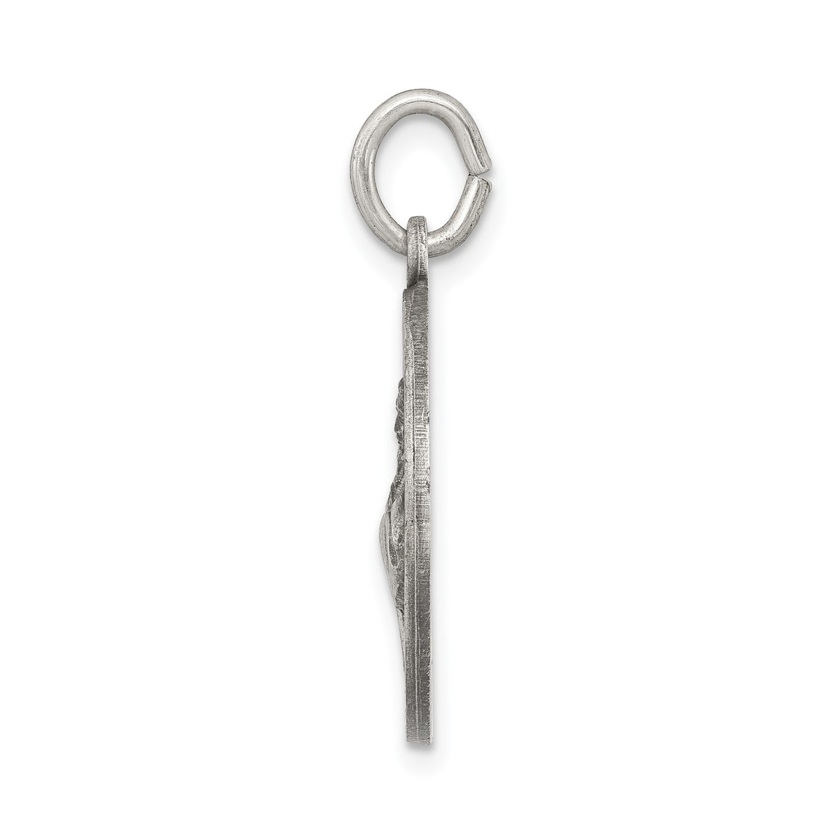 Sterling Silver Saint Francis of Assisi Medal Pendant, Catholic Patron Saint Charm