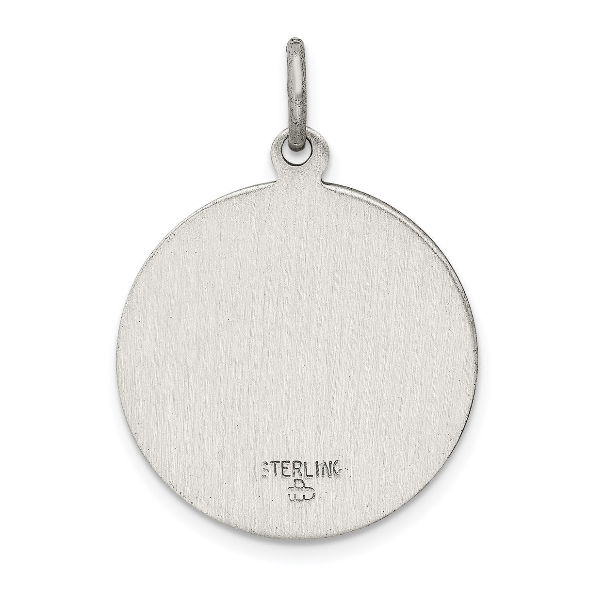 Sterling Silver Saint Gerard Pendant with Cross and Lily Symbol, Catholic Medal for Mothers