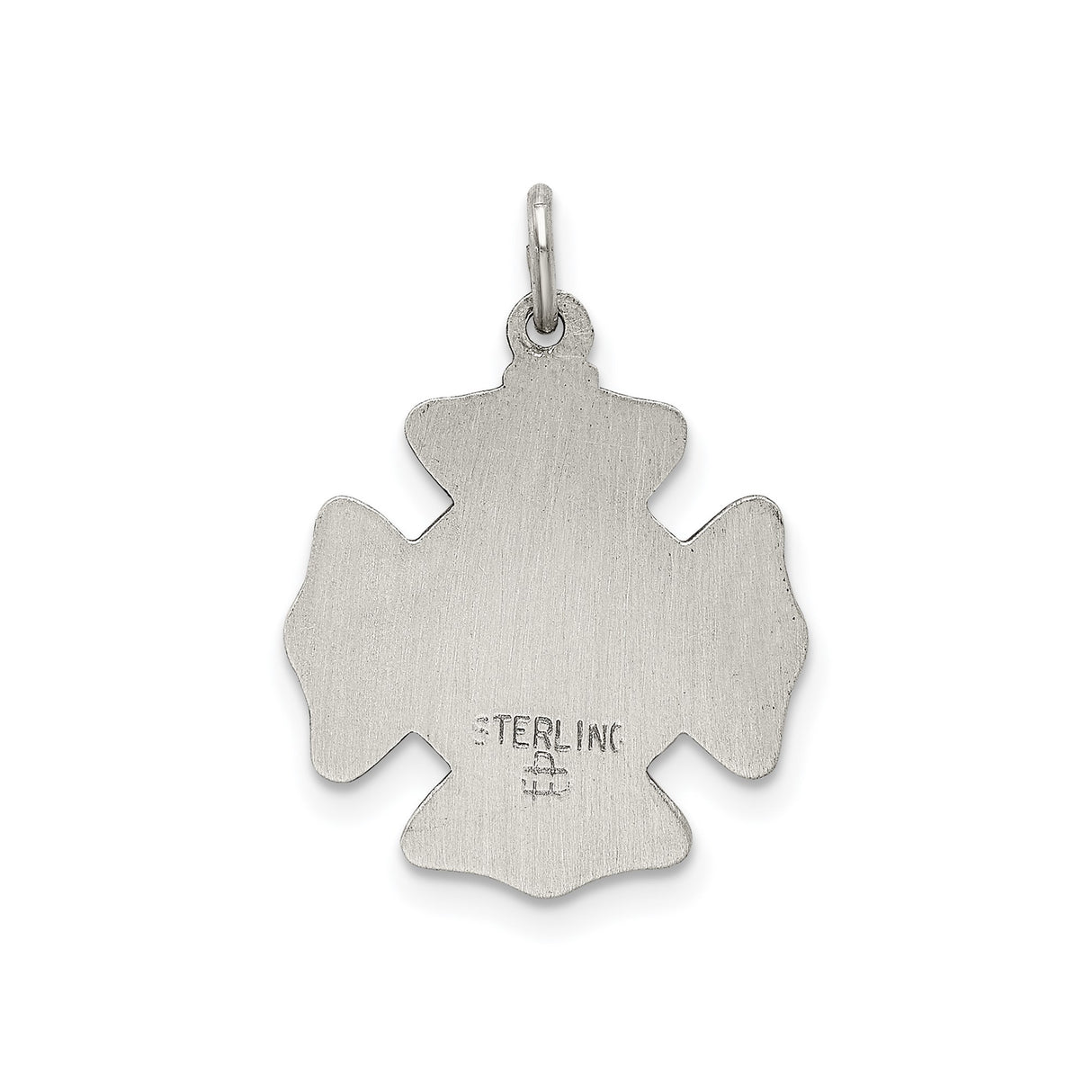 Sterling Silver Firefighter Pendant with Maltese Cross and St. Florian Medal