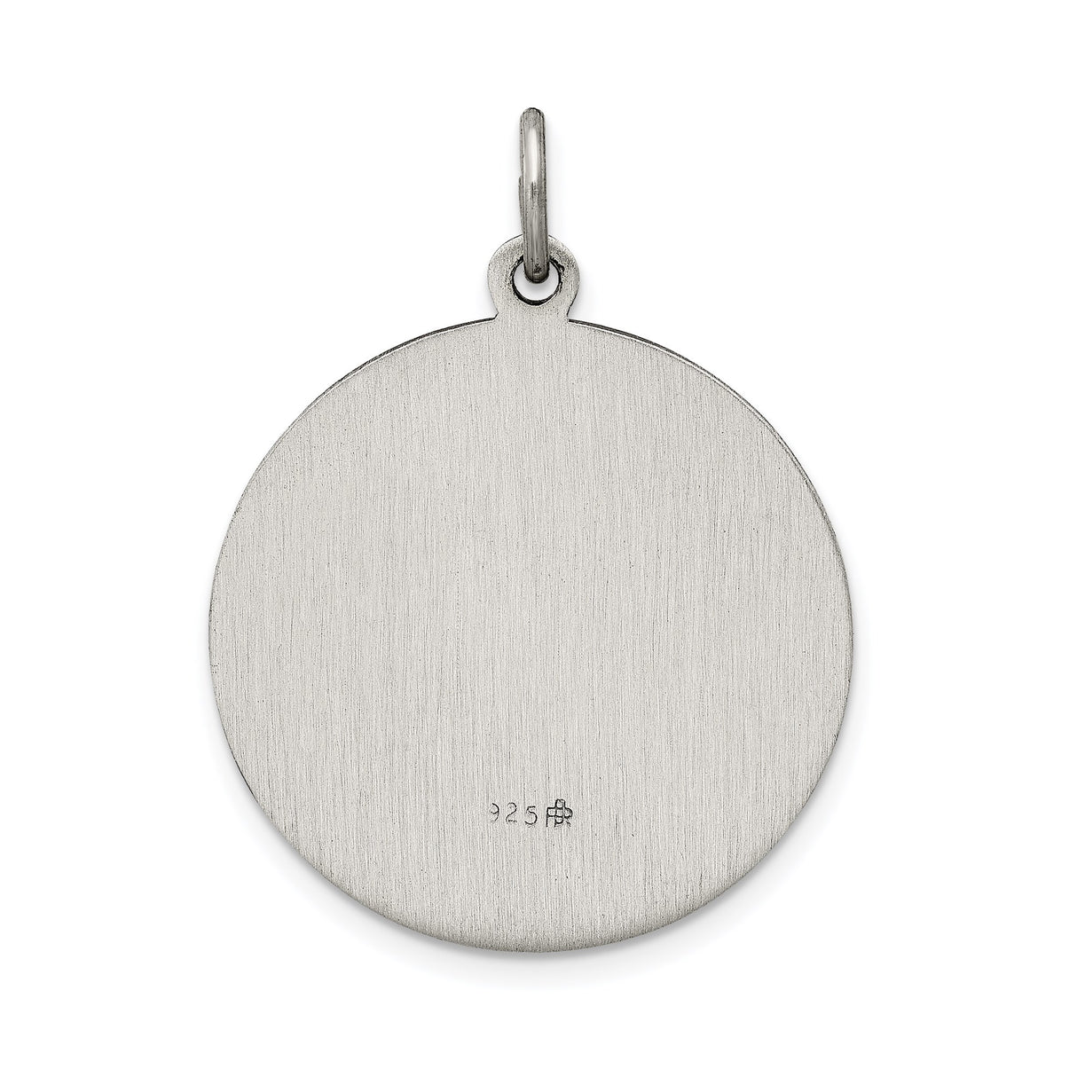 Sterling Silver Saint Joseph Medal Pendant with Jesus and Lilies, Catholic Devotional Jewelry