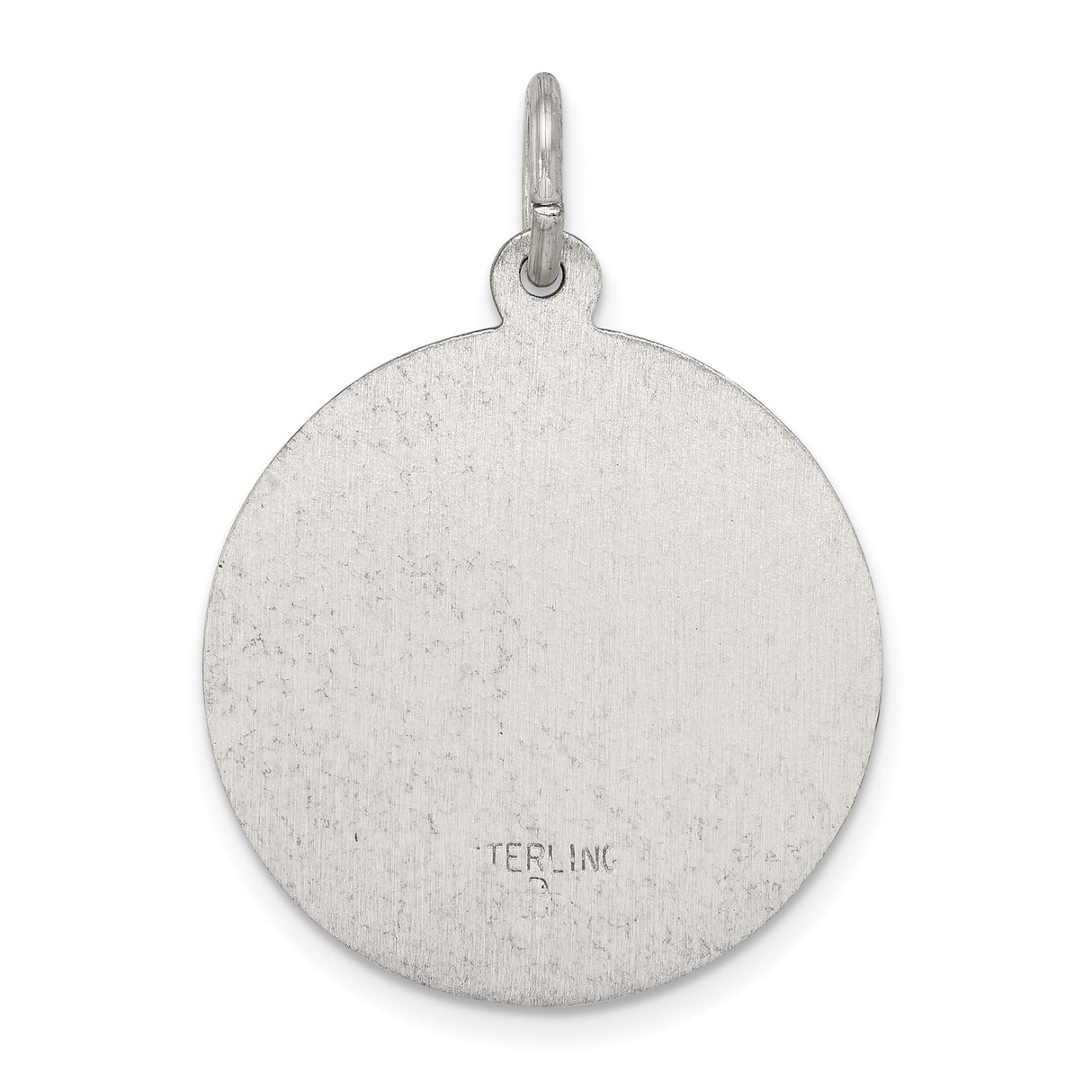 Sterling Silver Saint Theresa Medal Pendant with Roses for Women