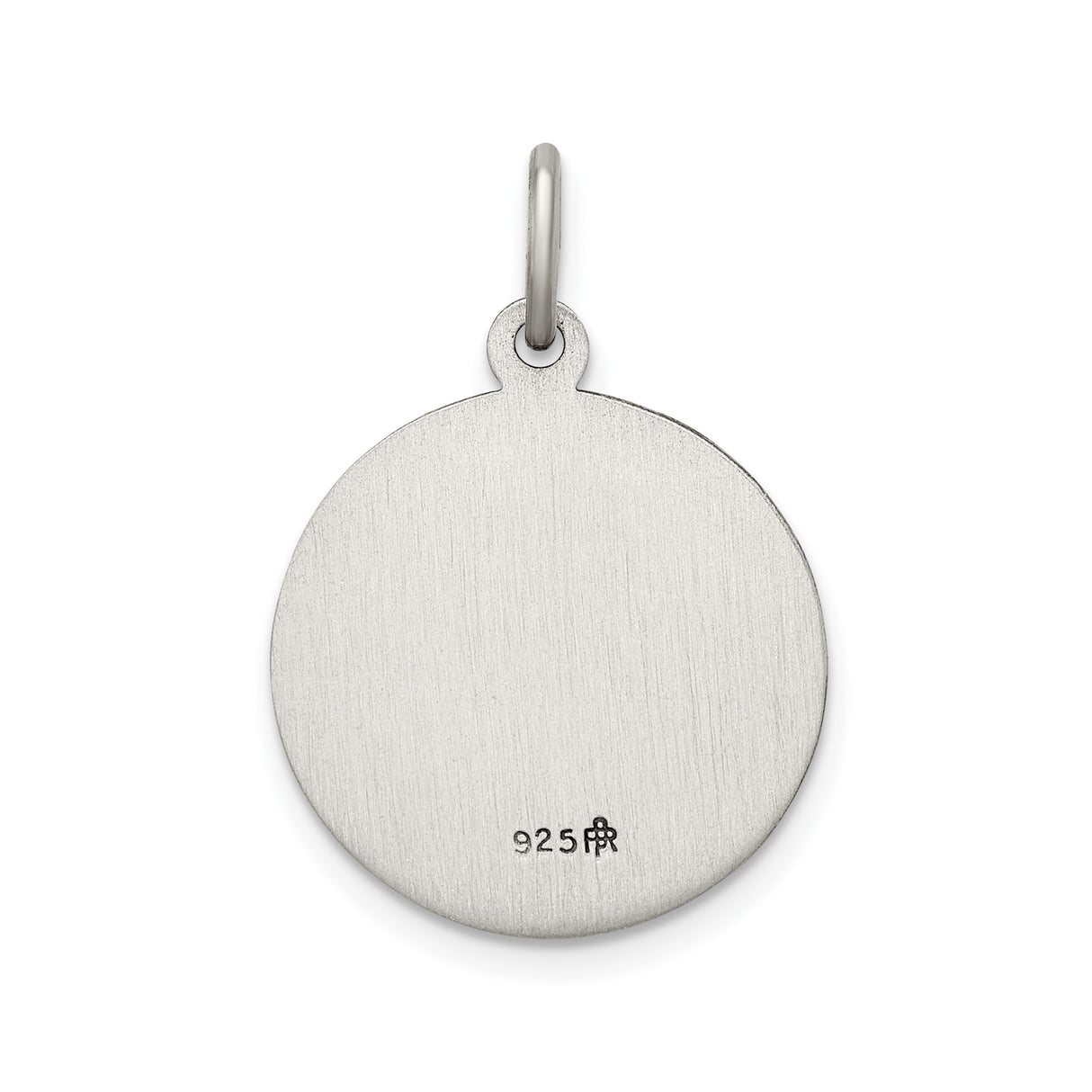 Sterling Silver Guardian Angel Pendant with Our Guardian Angel Engraving, Religious Charm