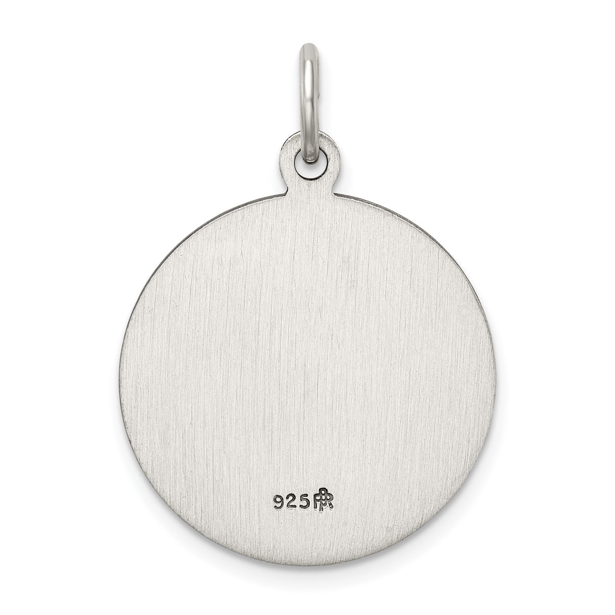 Sterling Silver Guardian Angel Pendant with Christian Medal Design