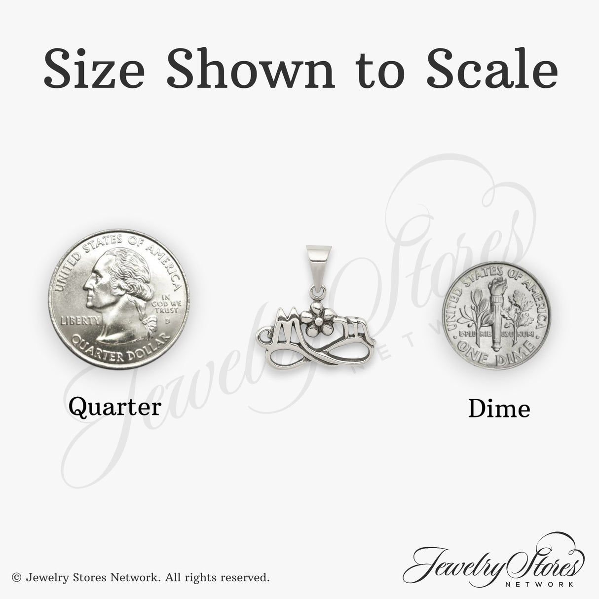 Sterling Silver Infinity Mom Pendant with Flower Accent, Sentimental Family Jewelry