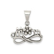 Sterling Silver Infinity Mom Pendant with Flower Accent, Sentimental Family Jewelry