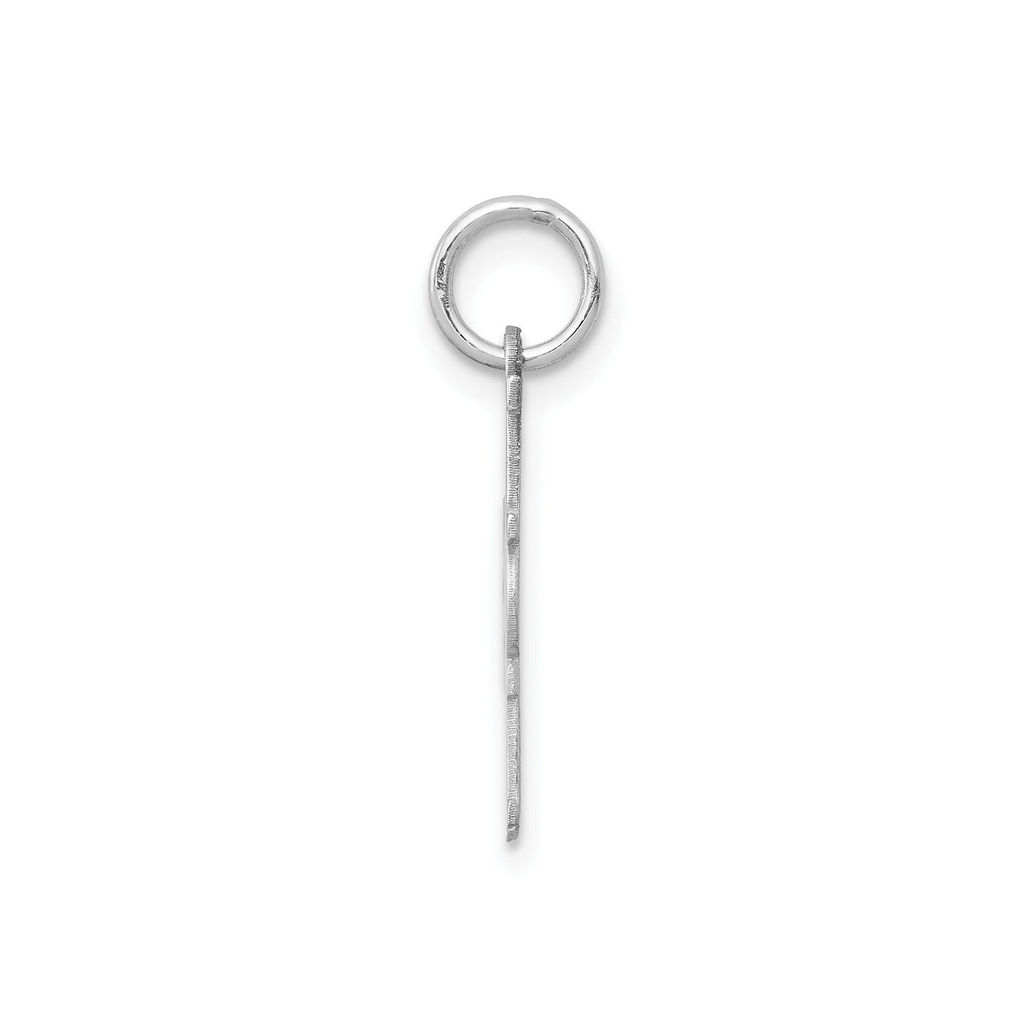 Sterling Silver #1 Mom Pendant Charm with Cutout Design and Bold Block Letters