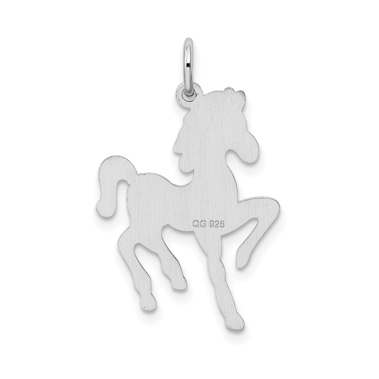 Sterling Silver Horse Pendant with Playful Pony Design, Animal Jewelry for Women or Girls