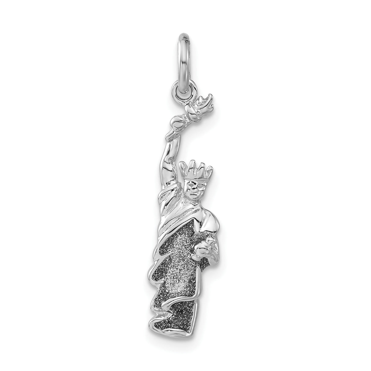 Sterling Silver Statue of Liberty Pendant Charm, Patriotic New York Travel Souvenir