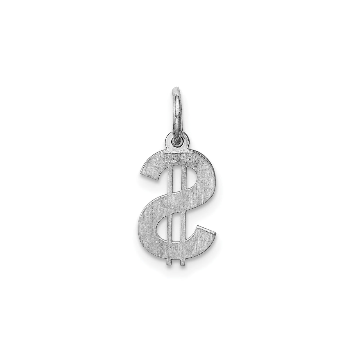 Sterling Silver Dollar Sign Pendant, Bold Money Symbol, Hip Hop Street Style Charm