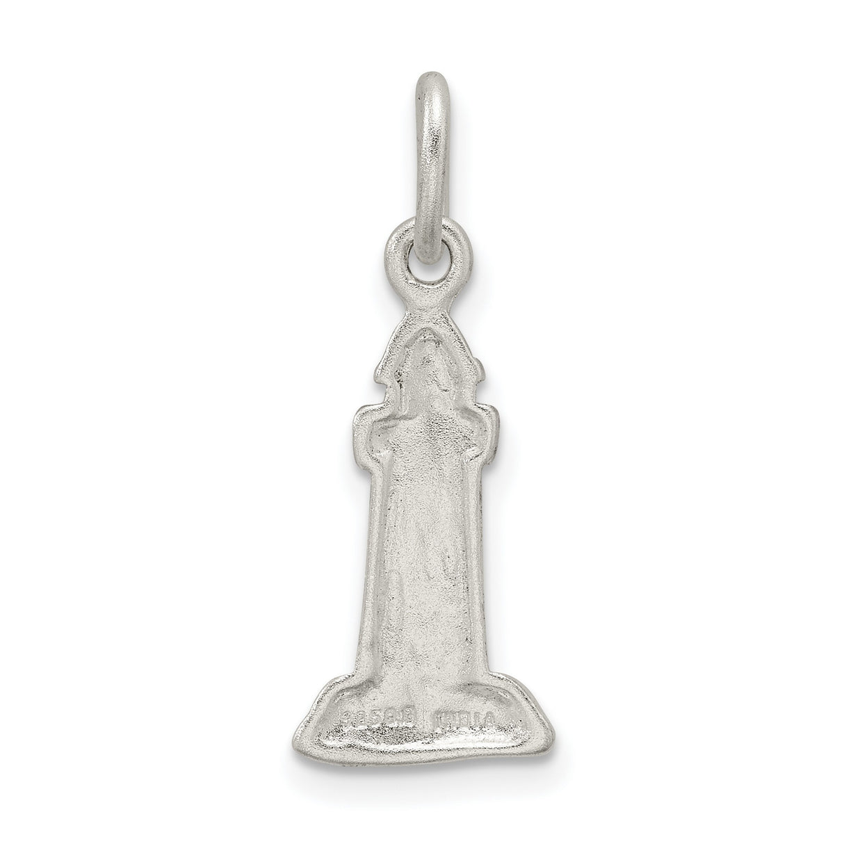 Solid Lighthouse Charm Pendant in Real 925 Sterling Silver