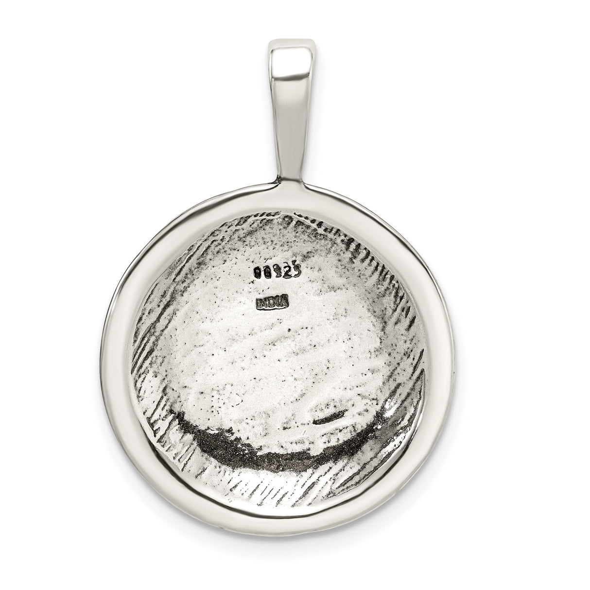 Sterling Silver Soccer Pendant with Hexagon Detailing, Polished Ball Design for Men or Women