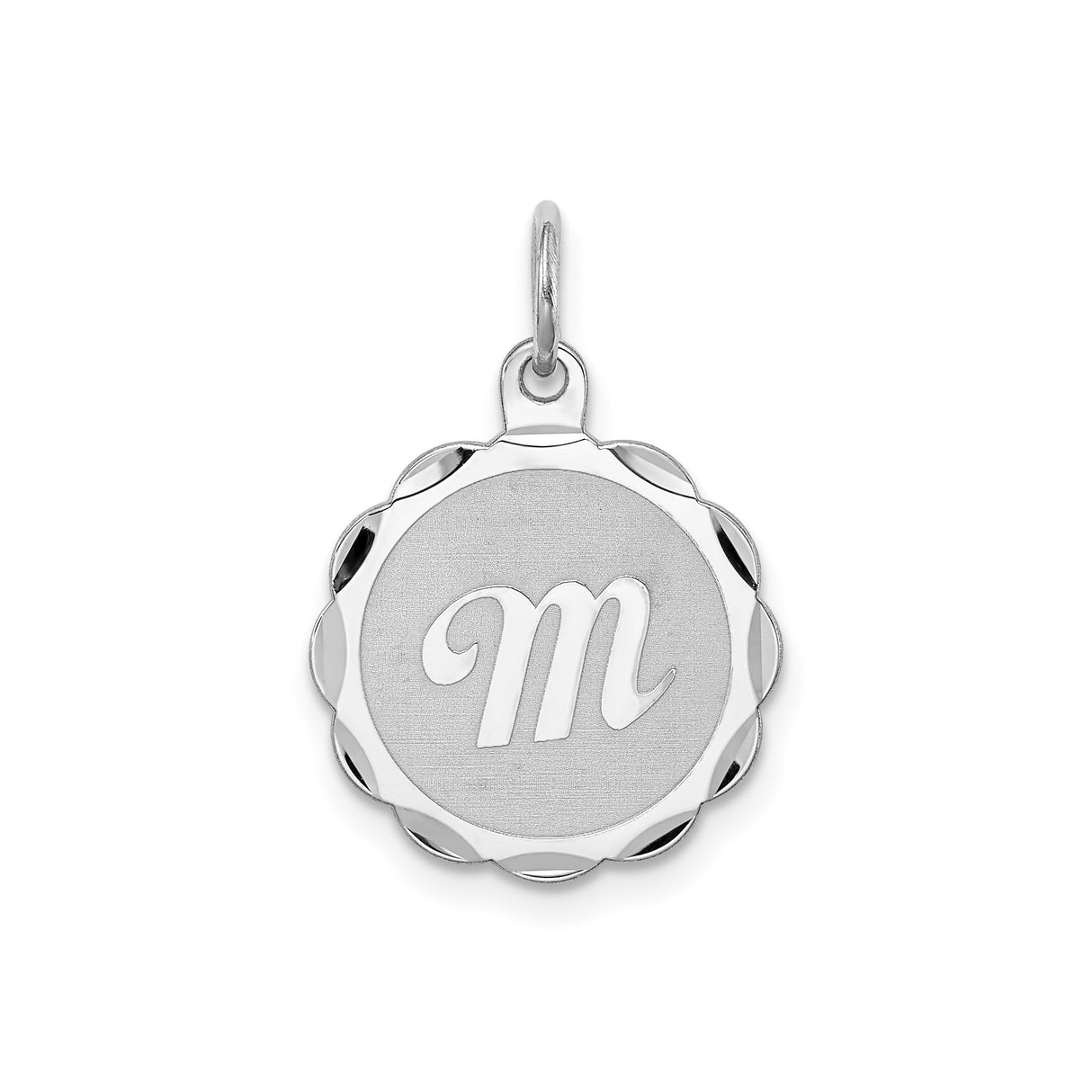 Sterling Silver Scorpio Zodiac Pendant with M Tail Symbol, Astrology Charm for Women or Unisex Wearers