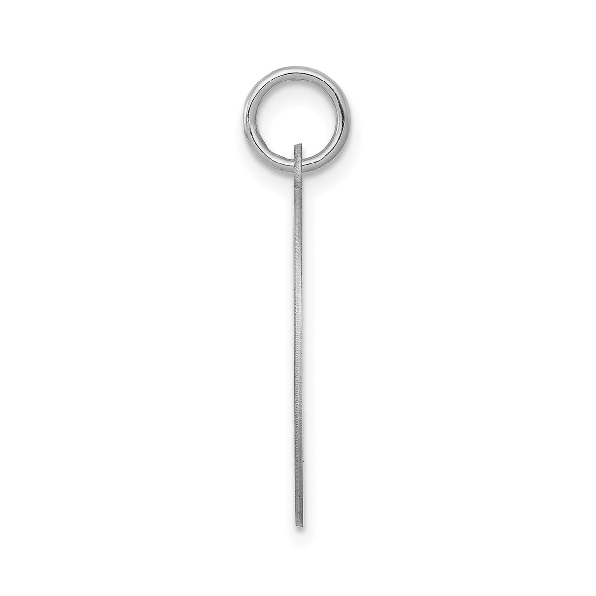 Sterling Silver Initial Pendant with Script Letter A on Round Brushed Disc for Women or Unisex