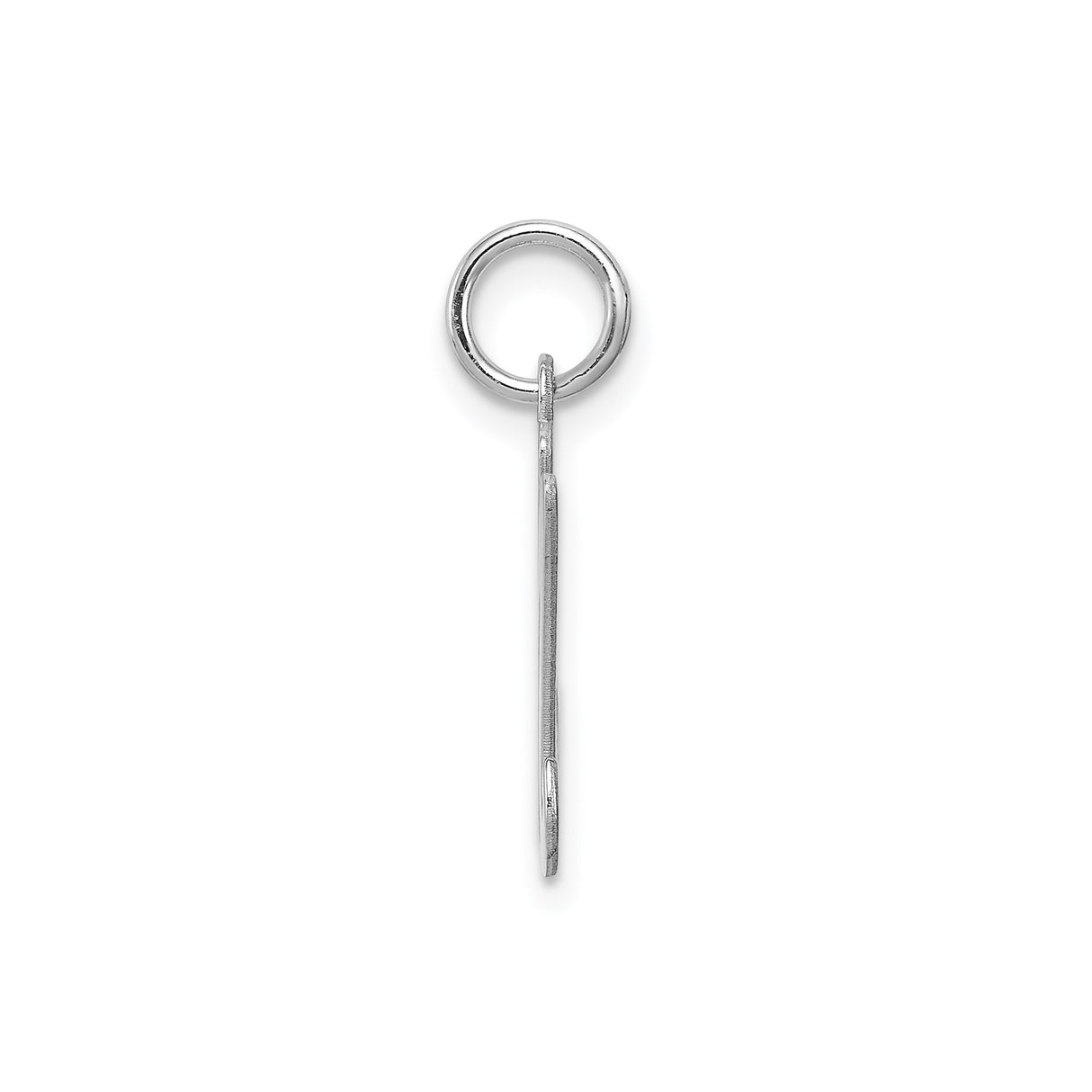 Sterling Silver Initial M Pendant with Cursive Script, Polished Finish, Unisex Charm