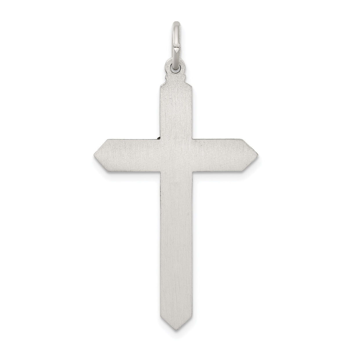 Sterling Silver Cross Pendant with Amber Marquise, Oxidized Finish, Vintage Gothic Style