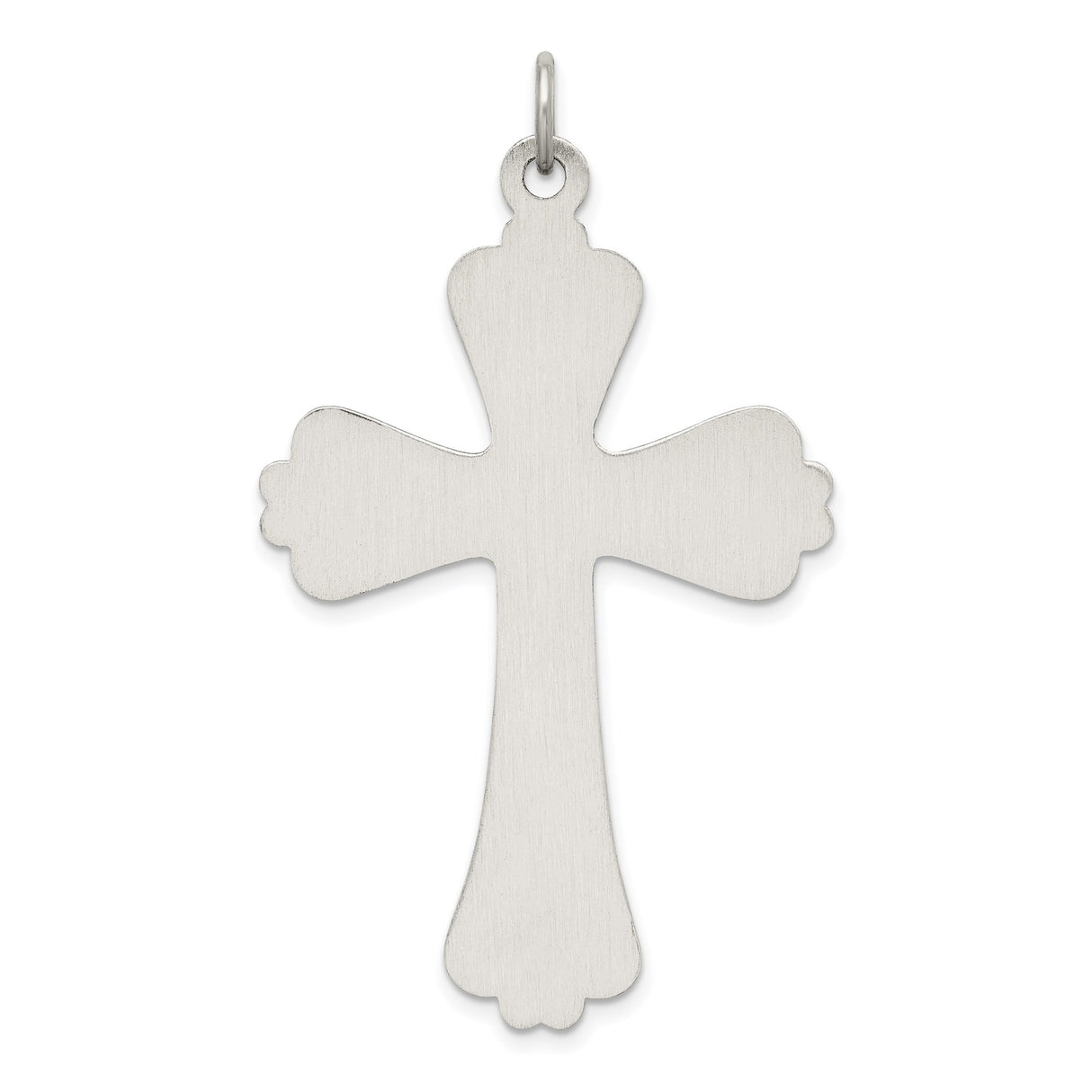 Sterling Silver Cross Pendant with Antique Scrollwork Design for Men and Women