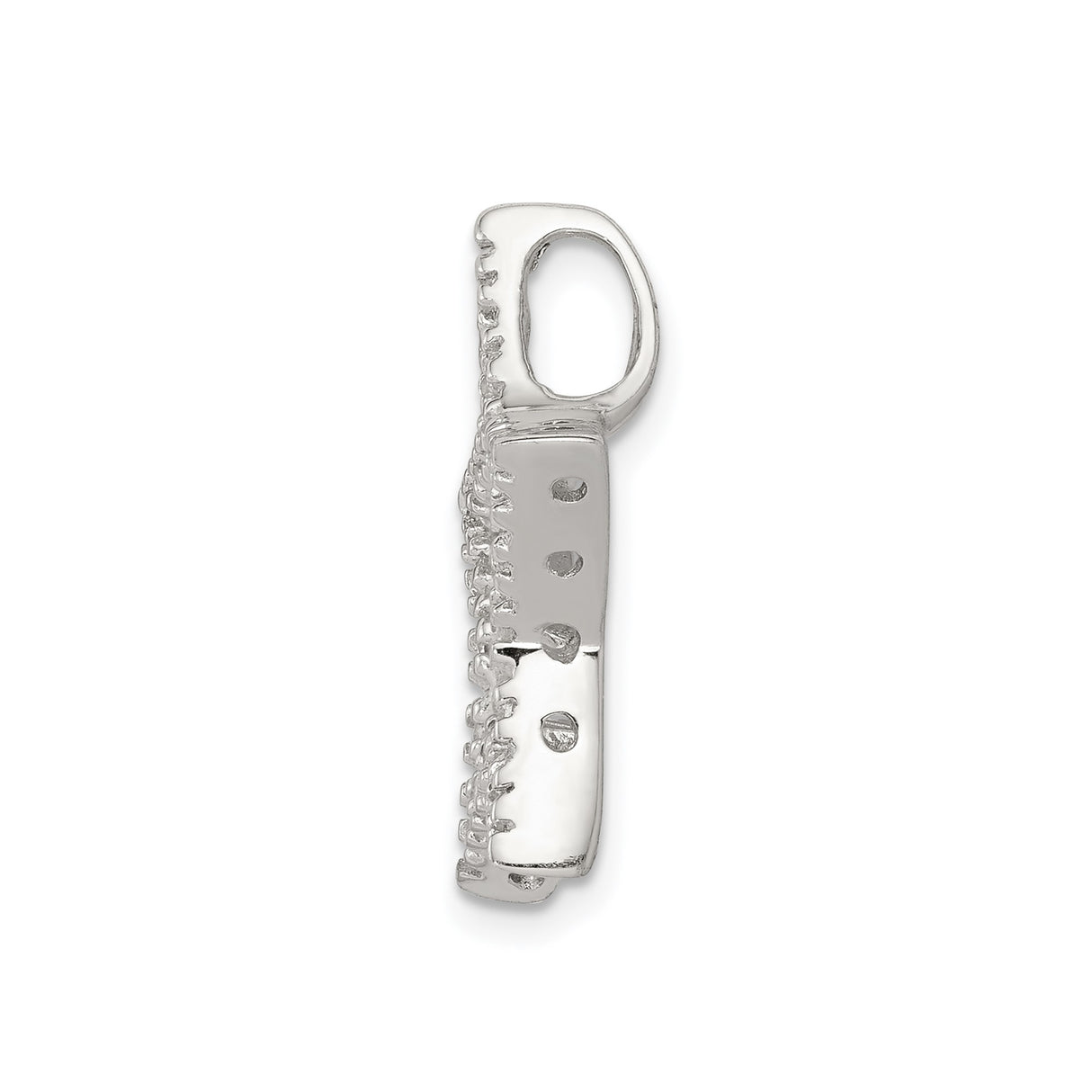 Sterling Silver Star Pendant with Cubic Zirconia, Openwork Celestial Design for Women