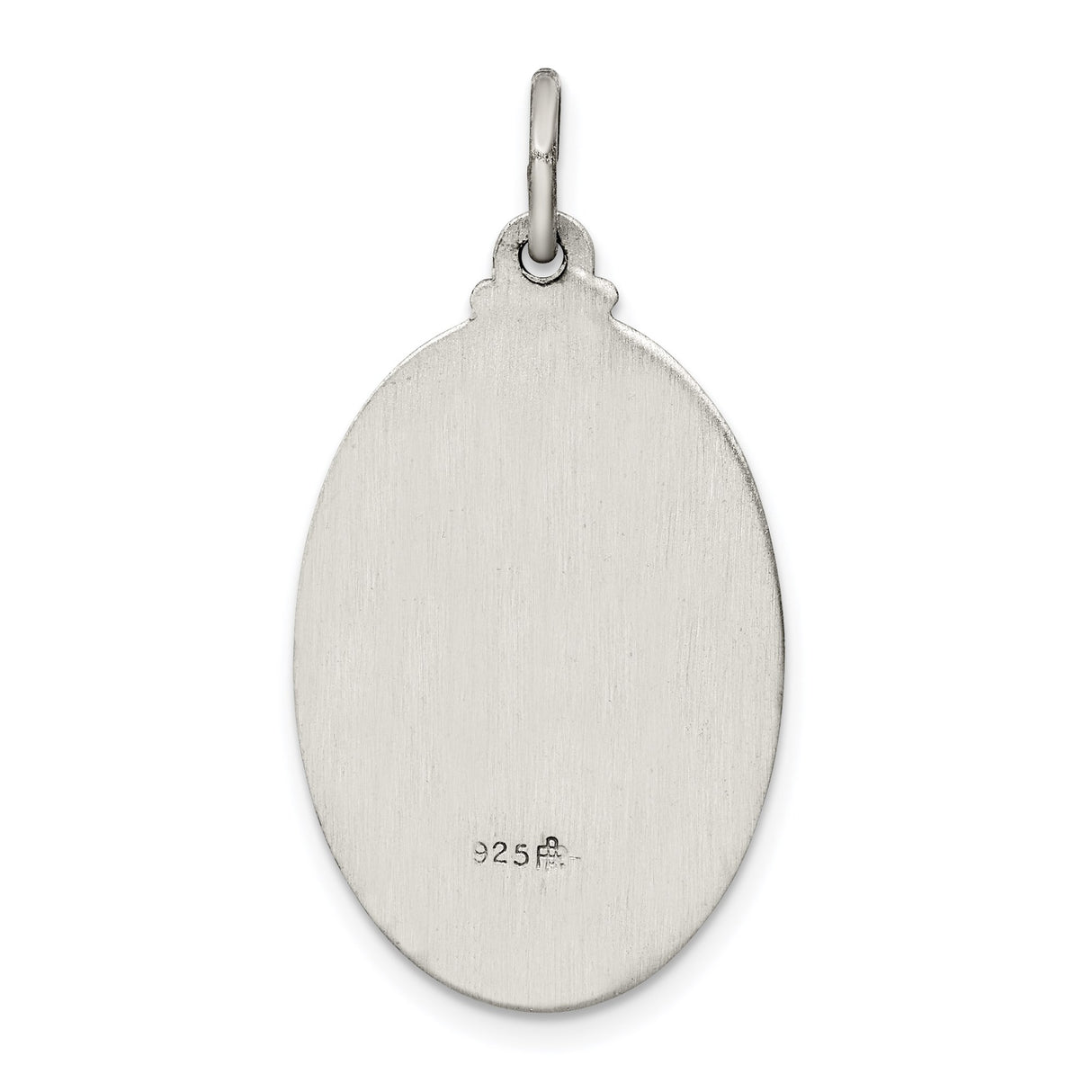 Sterling Silver Saint Anthony Pendant with Christ Image and Pray for Us Inscription