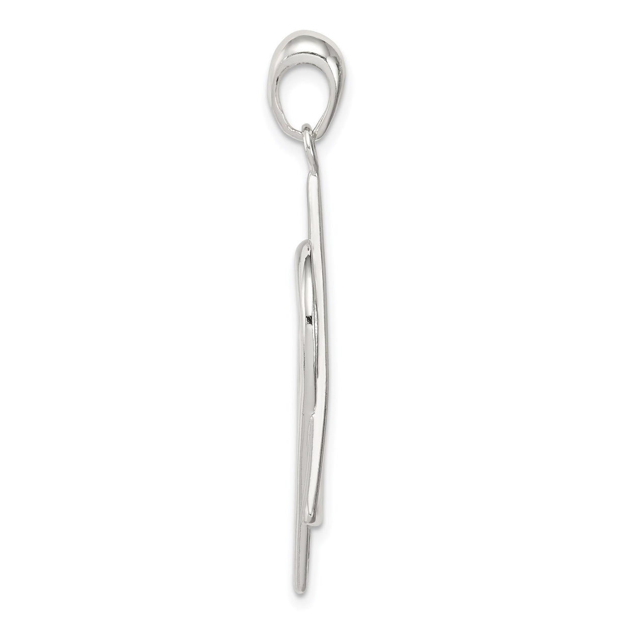 Sterling Silver Pendant, Heart and Star of David, Jewish Faith Charm for Women or Unisex Wear