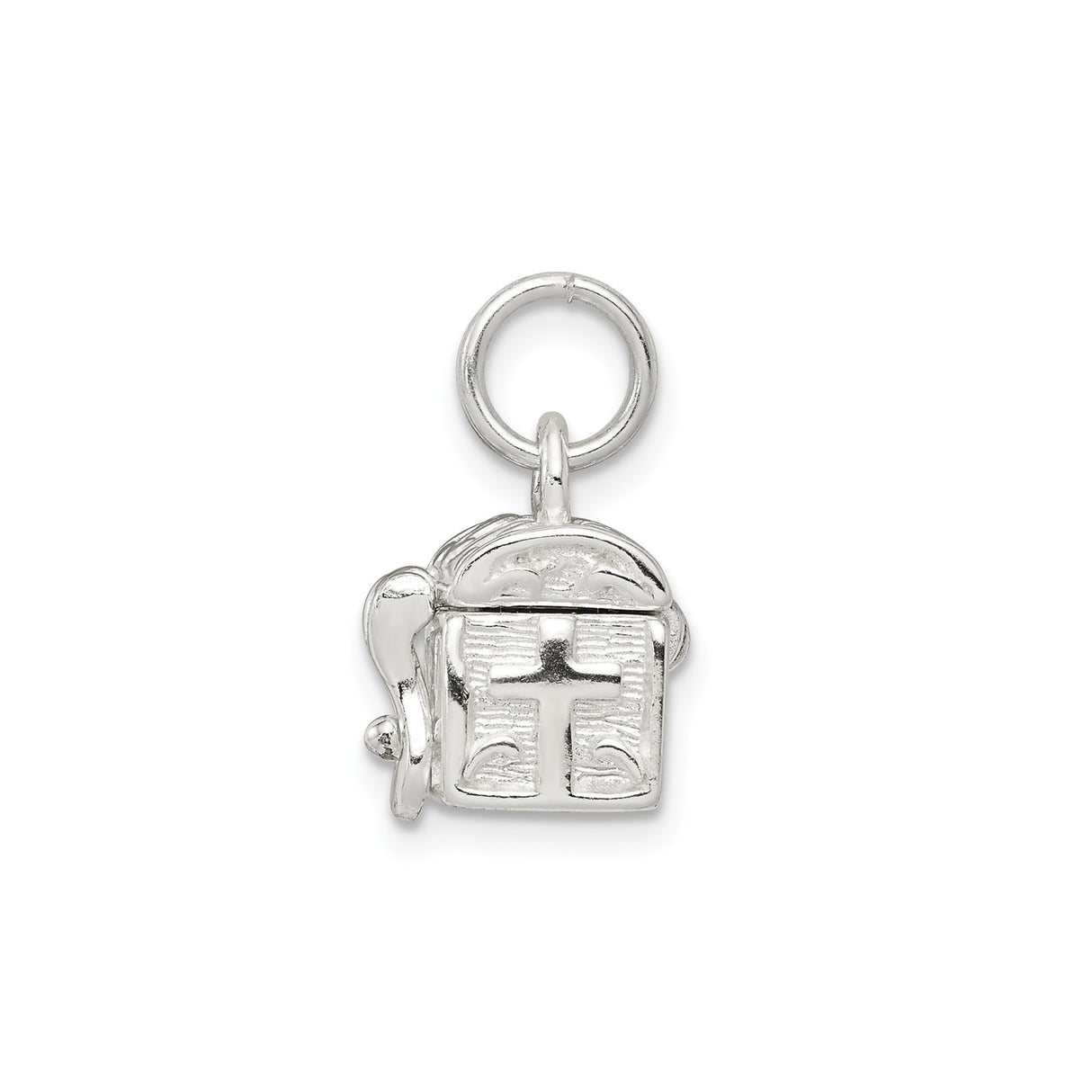 Sterling Silver Cross Pendant, Vintage-Inspired Christian Symbol with Boxed Locket Design