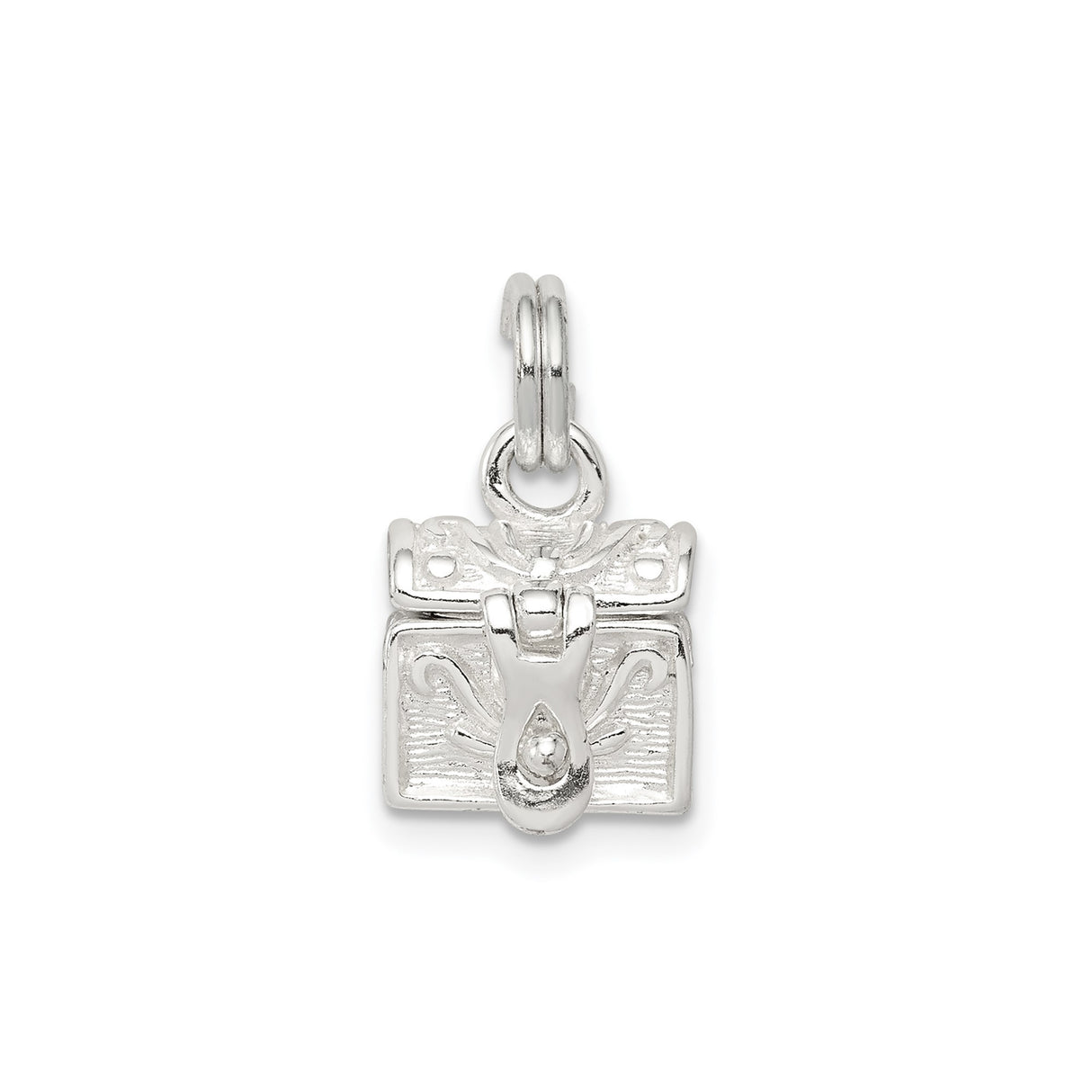 Sterling Silver Cross Pendant, Vintage-Inspired Christian Symbol with Boxed Locket Design