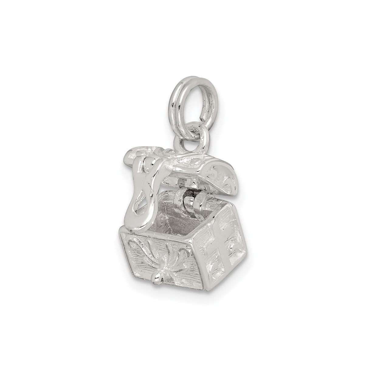 Sterling Silver Cross Pendant, Vintage-Inspired Christian Symbol with Boxed Locket Design