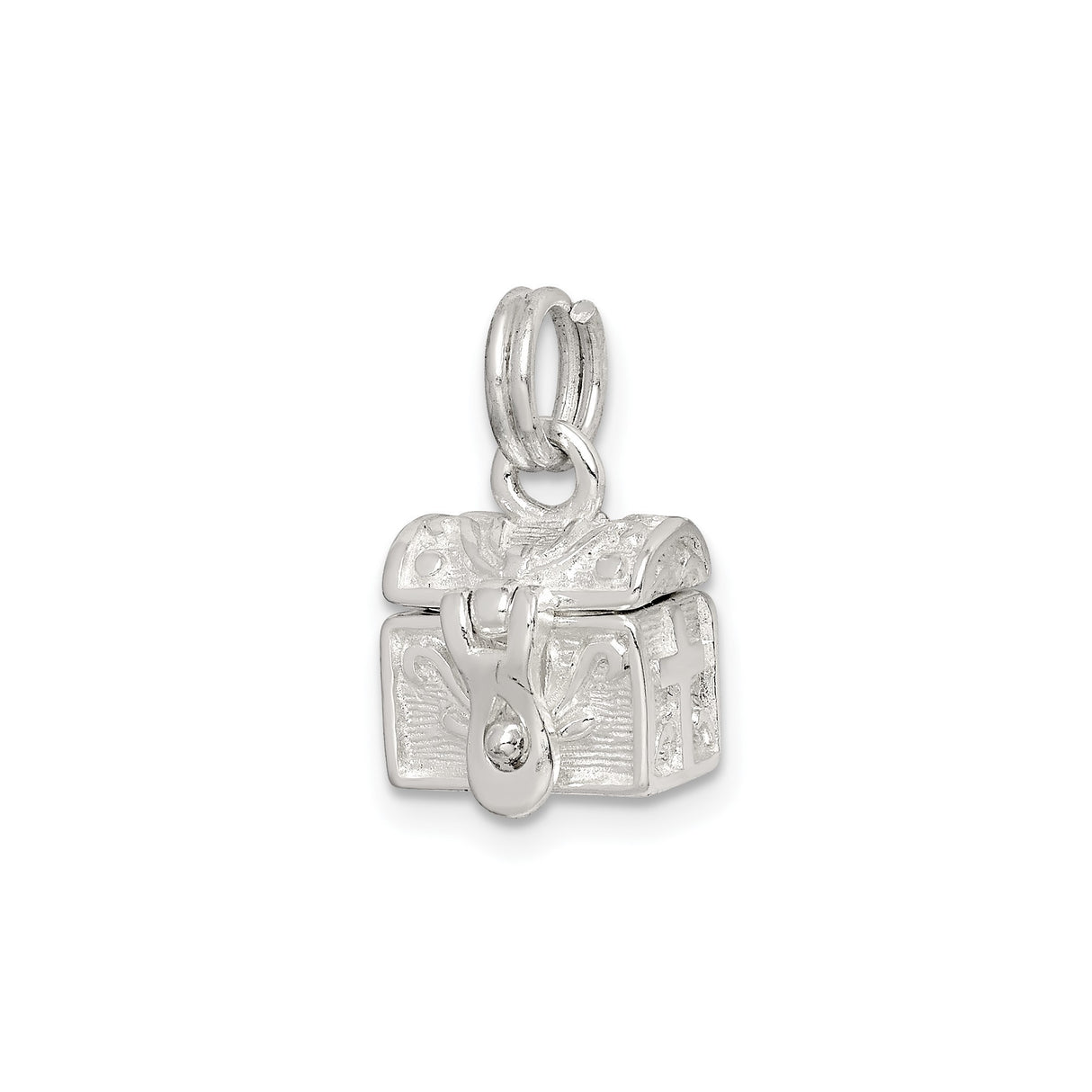 Sterling Silver Cross Pendant, Vintage-Inspired Christian Symbol with Boxed Locket Design