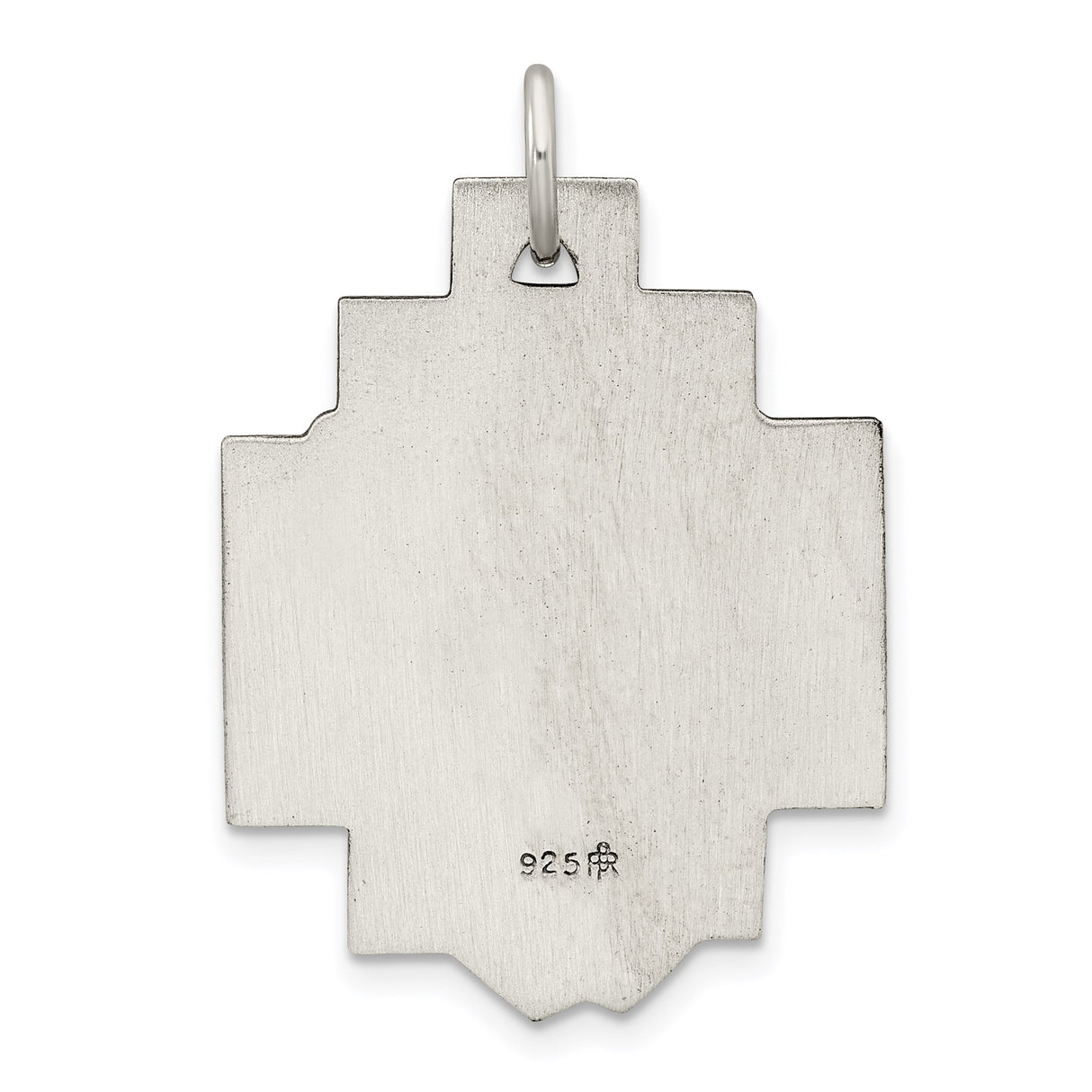 Sterling Silver Jesus Christ Cross Pendant with Sculpted Face and Crown of Thorns