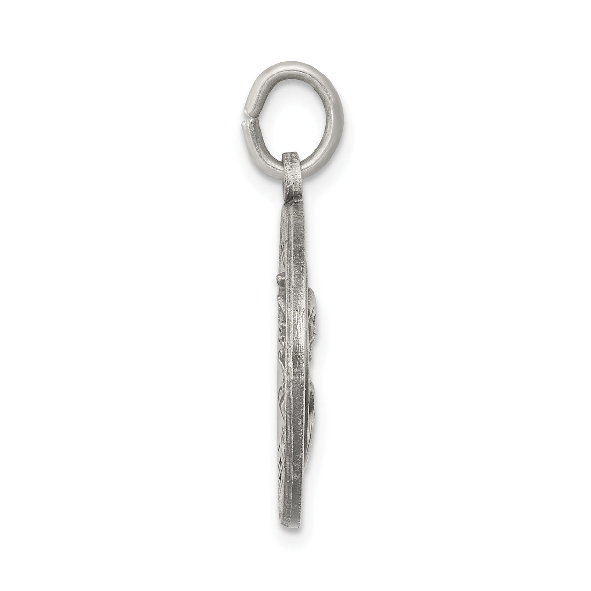 Sterling Silver Pendant Featuring Our Lady of Mount Carmel and Queen of Holy Scapular Medal