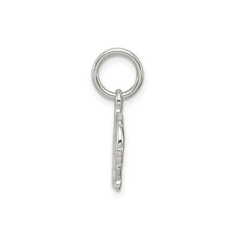 Sterling Silver Little Angel Pendant Charm with Heart and Halo, Christian Jewelry for Women