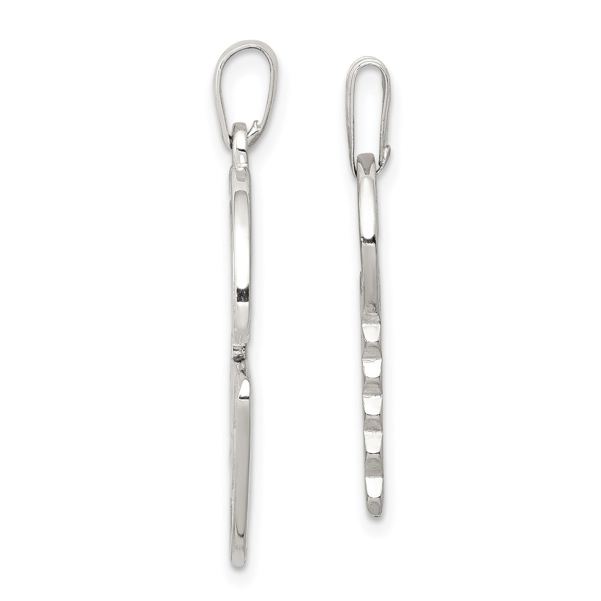 Sterling Silver Heart and Key Pendant Set, Romantic Cutout Design for Women