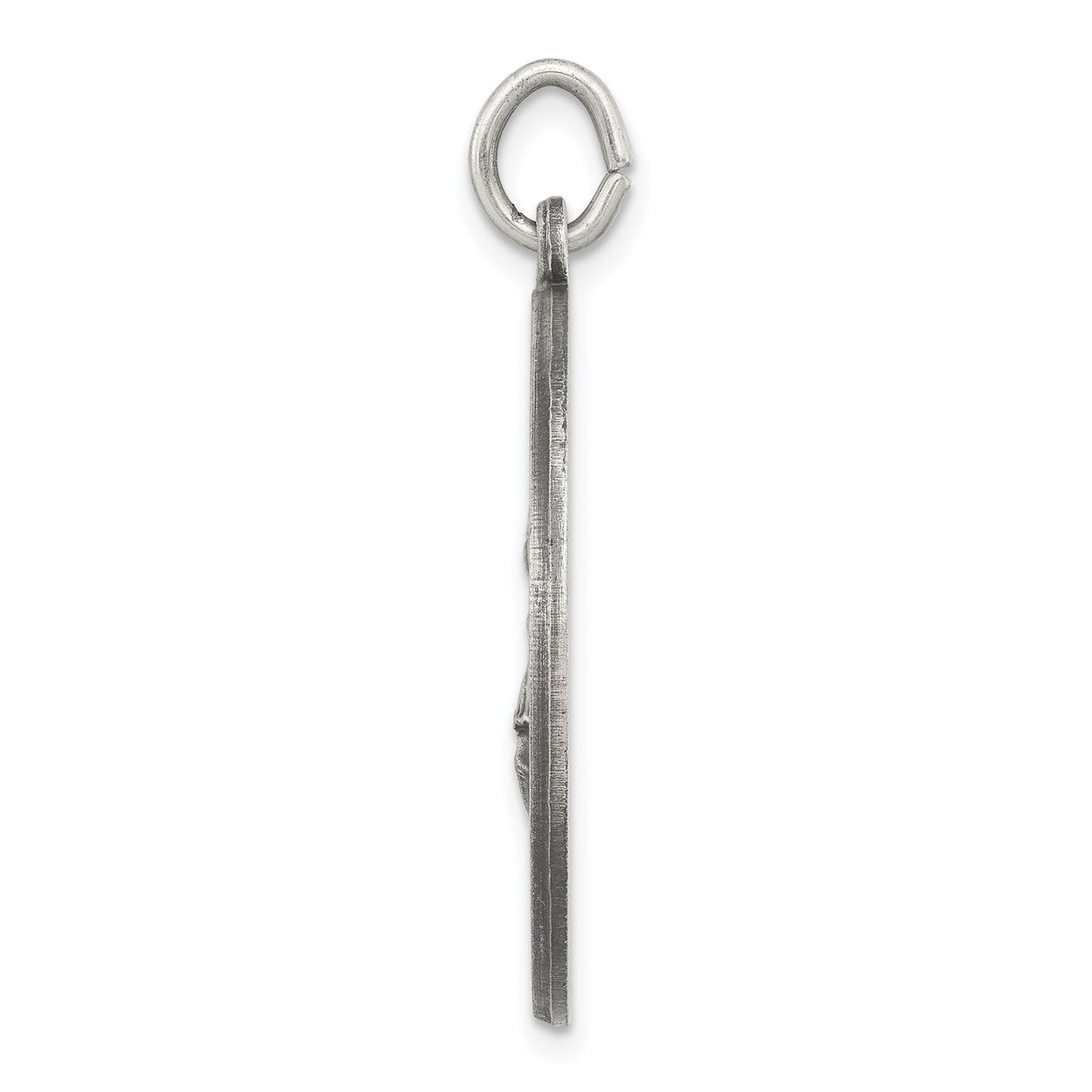 Sterling Silver Saint Florian Medal Pendant with Protect Us Inscription