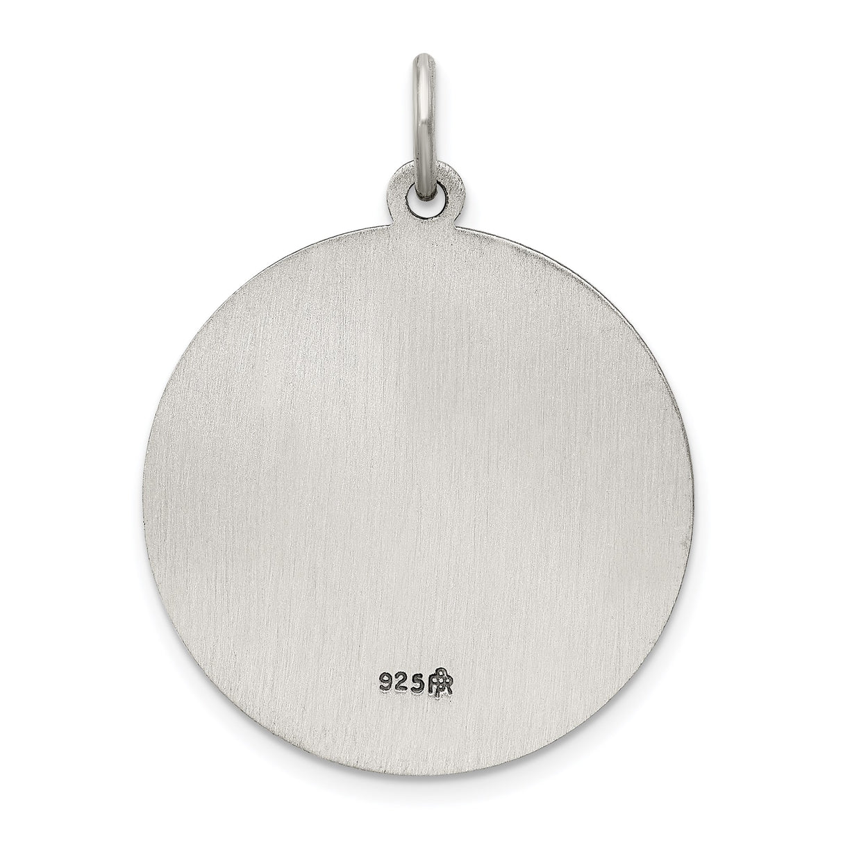 Sterling Silver Saint Florian Medal Pendant with Protect Us Inscription