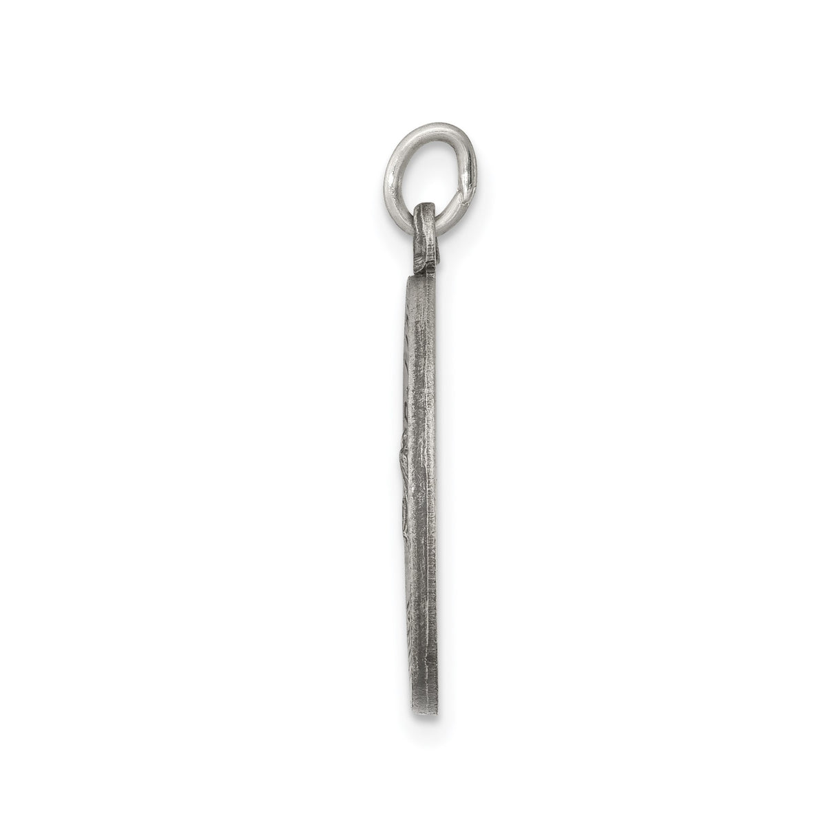 Sterling Silver Our Lady of Guadalupe Pendant, Virgin Mary Medal with Pray for Us Text