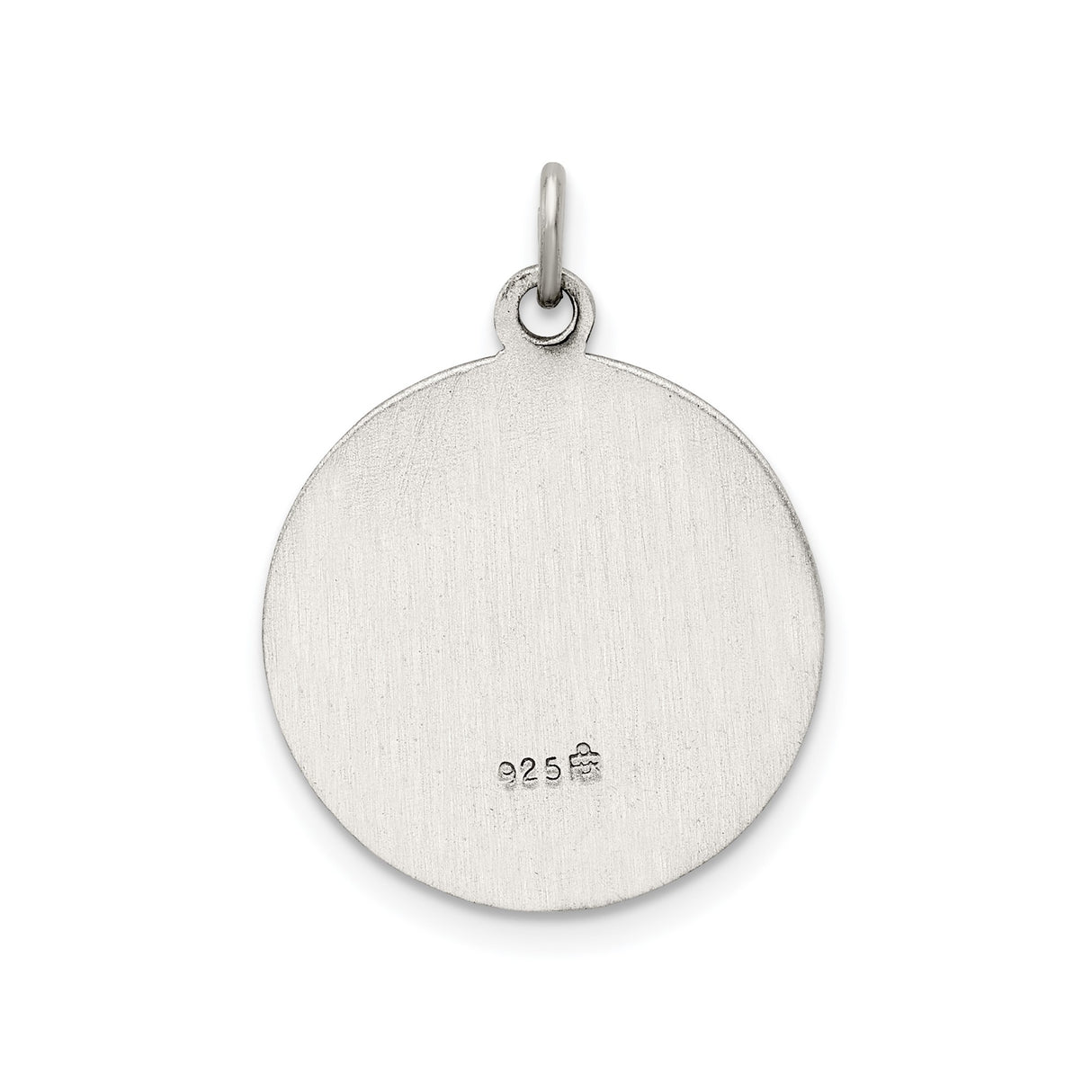 Sterling Silver Our Lady of Guadalupe Pendant, Virgin Mary Medal with Pray for Us Text