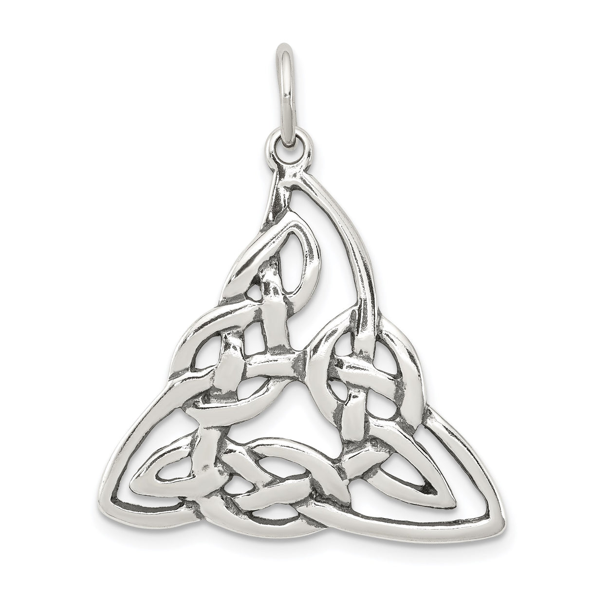 Sterling Silver Celtic Triquetra Knot Pendant, Spiritual Trinity Symbol Jewelry for Women and Unisex Wear