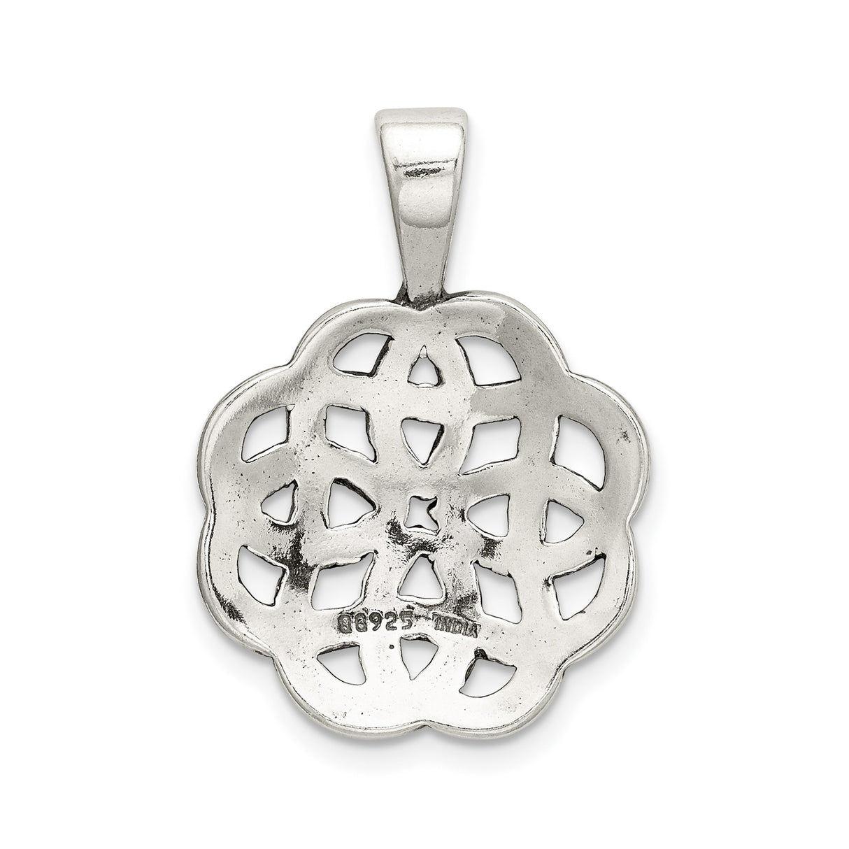 Sterling Silver Celtic Knot Pendant with Interwoven Design, Unisex Pagan or Viking Jewelry