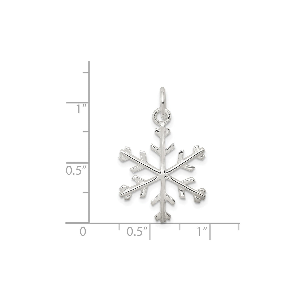 Sterling Silver Snowflake Pendant, Symmetrical Winter Design, Nature-Inspired Holiday Jewelry