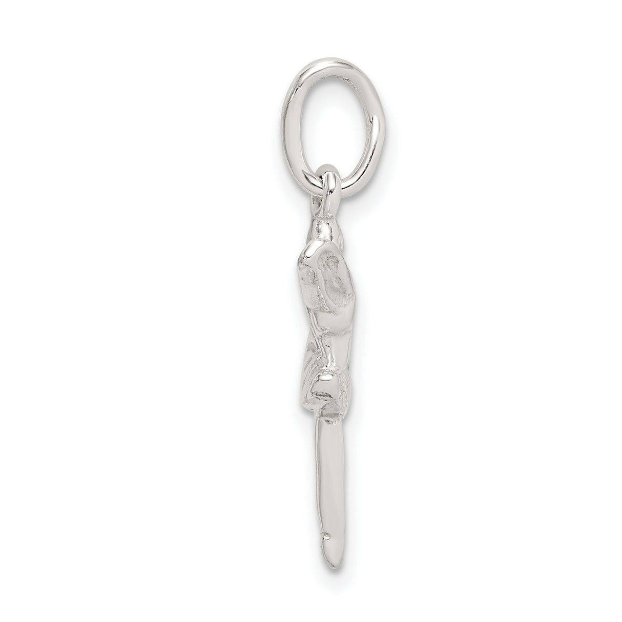 Ballerina Arabesque Pose Charm Pendant in Real 925 Sterling Silver