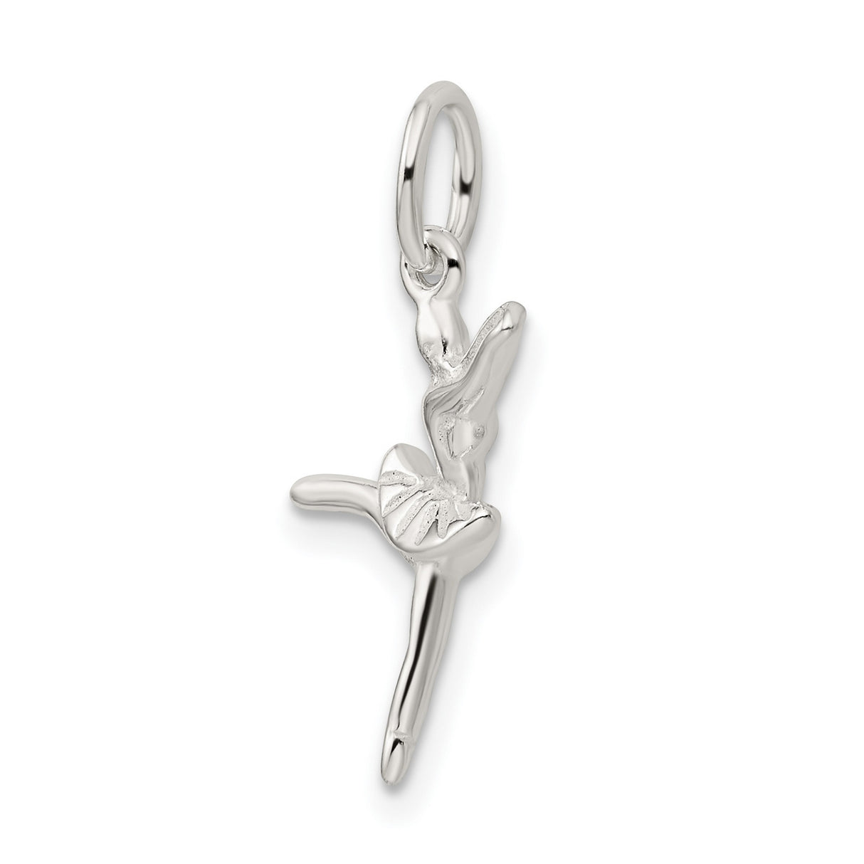 Ballerina Arabesque Pose Charm Pendant in Real 925 Sterling Silver