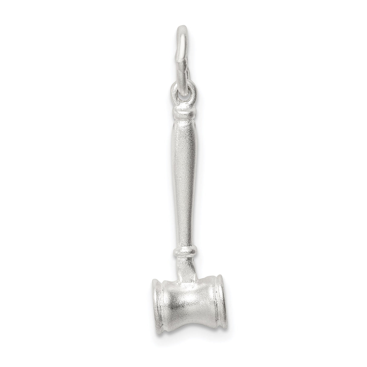 Sterling Silver Gavel Pendant, Mini Judge Hammer Charm Symbolizing Justice and Law