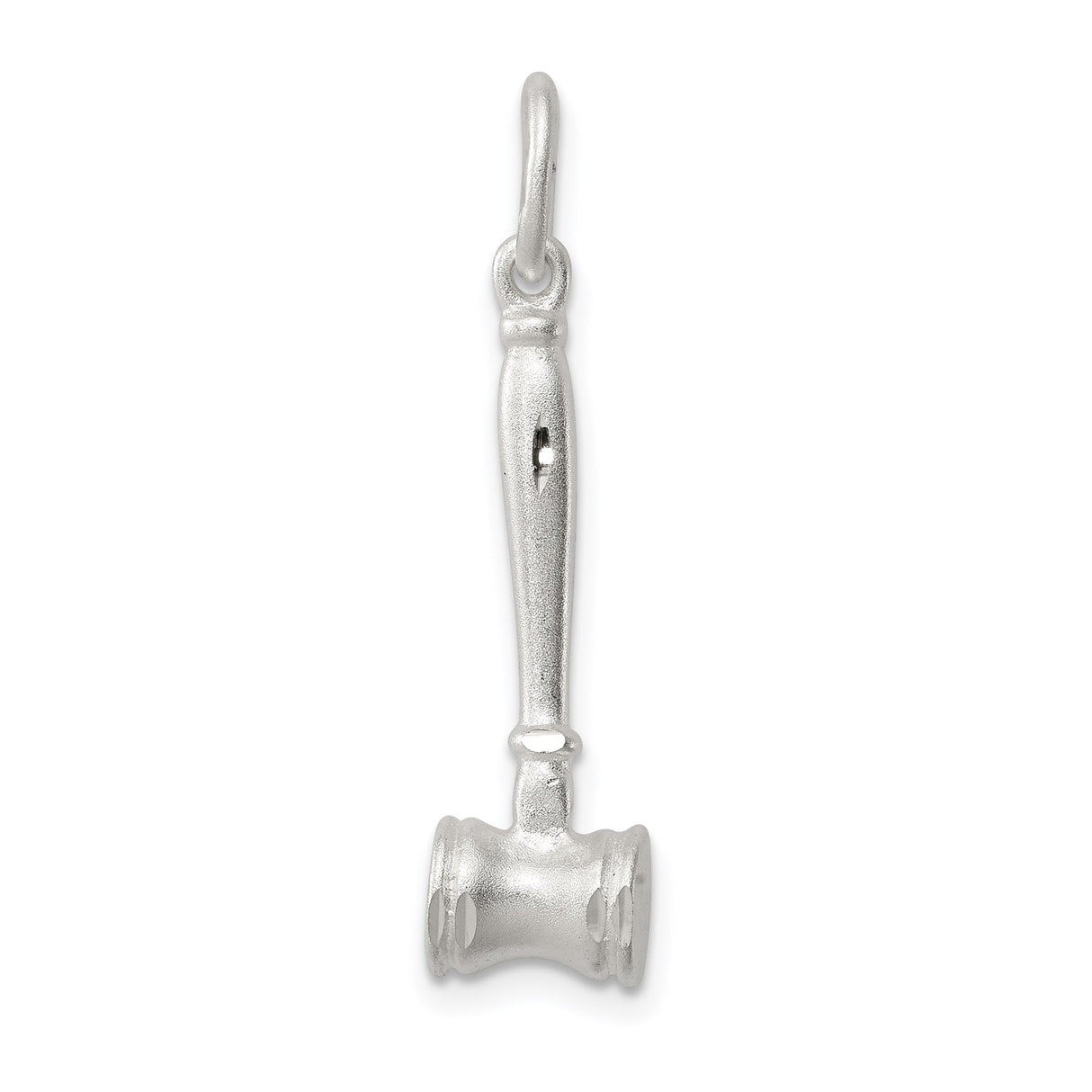 Sterling Silver Gavel Pendant, Mini Judge Hammer Charm Symbolizing Justice and Law