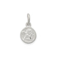 Sterling Silver Angel Pendant with Praying Cherub, Guardian Medallion Design for Women