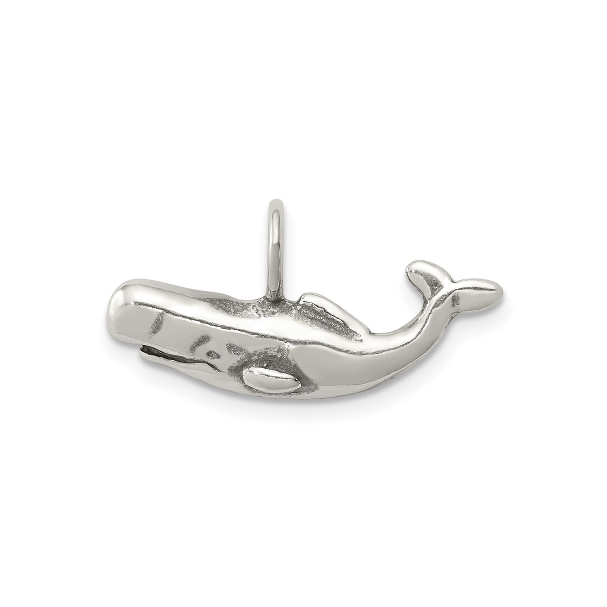 Sterling Silver Whale Pendant, Nautical Ocean Jewelry with Marine Charm, Symbol of Strength and Wisdom