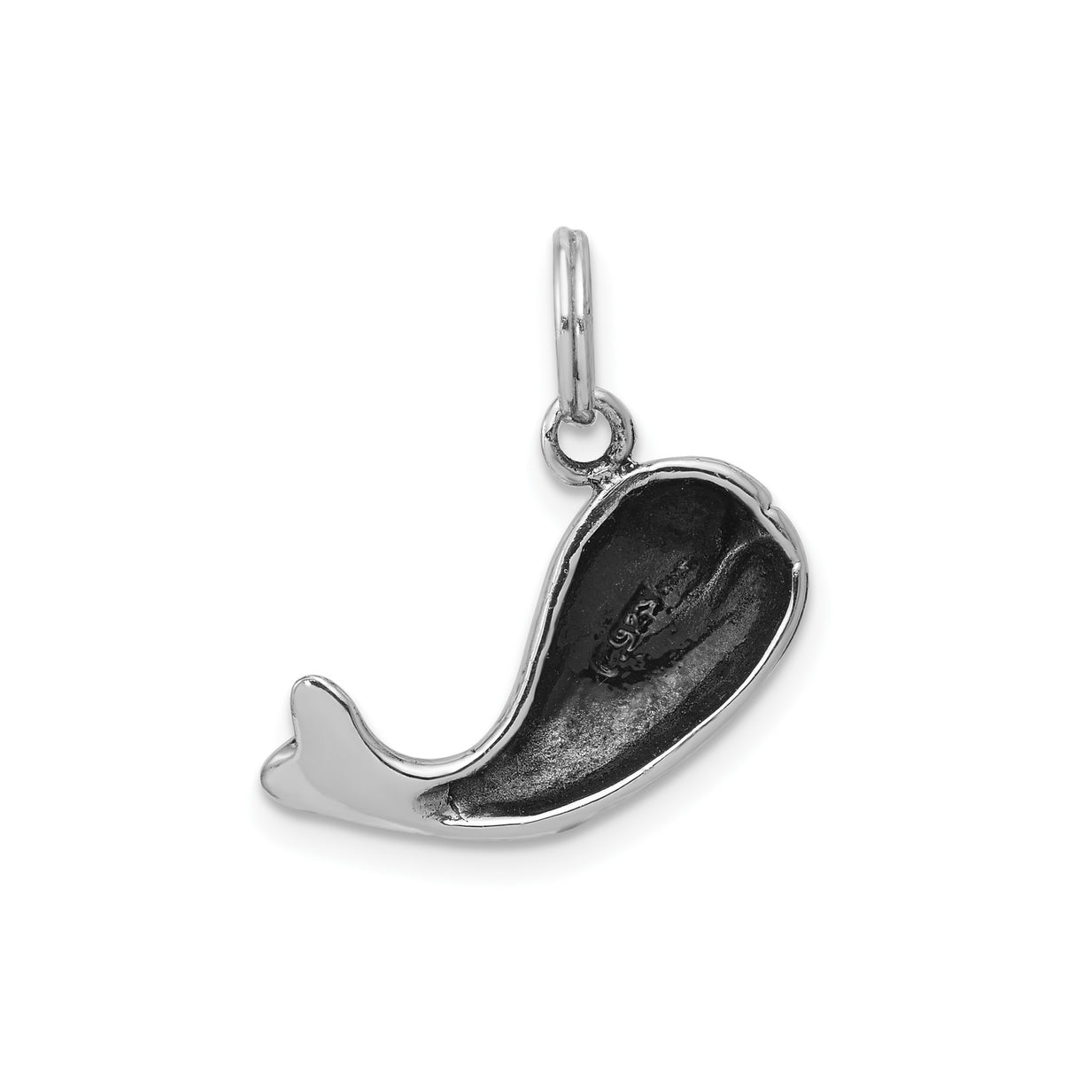 Sterling Silver Whale Pendant, Playful Nautical Animal Design for Women and Unisex Wear