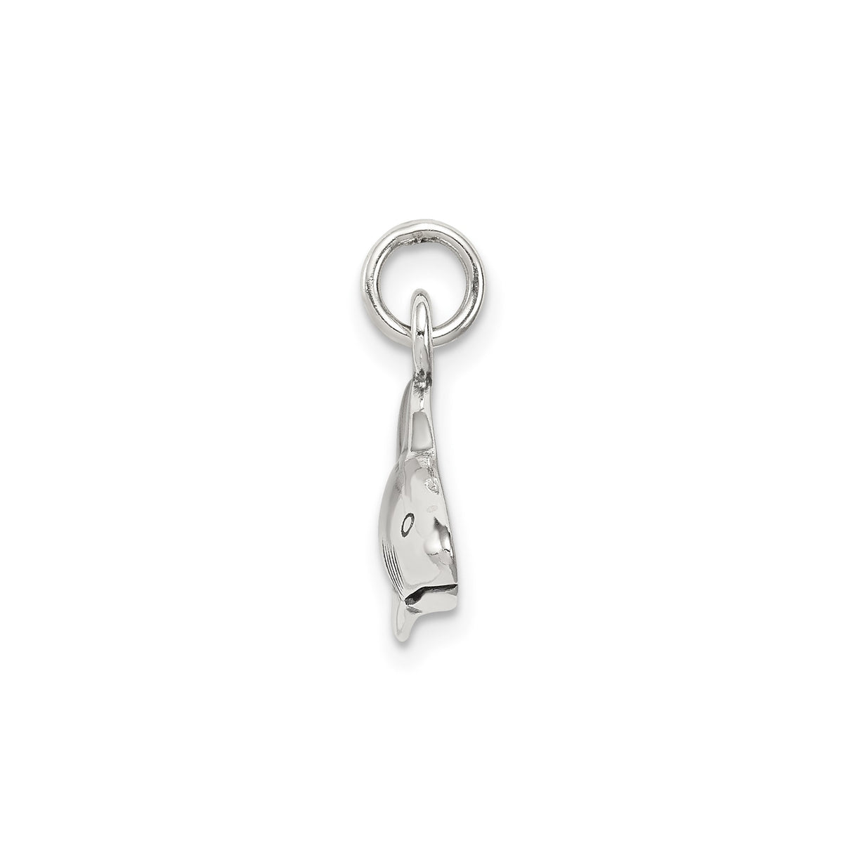 Sterling Silver Shark Pendant with Great White Design, Nautical Marine Animal Charm