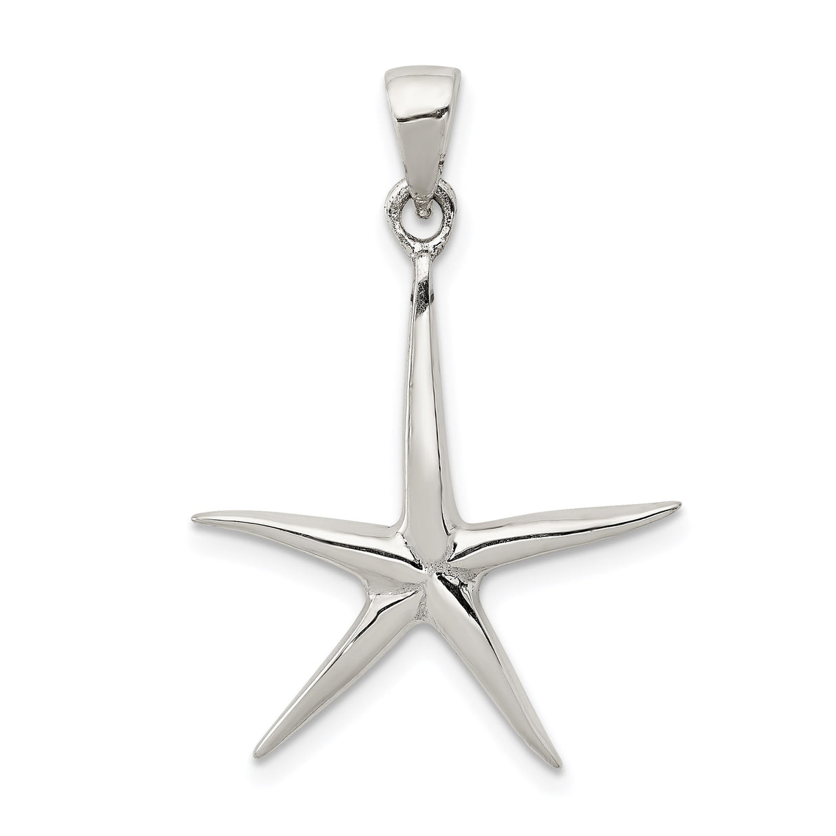 Sterling Silver Starfish Pendant, Ocean-Inspired Nautical Charm for Women